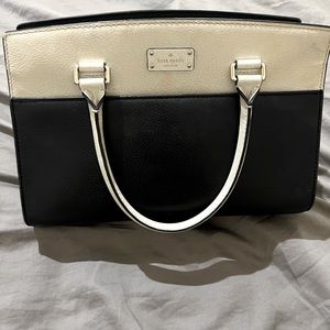 Kate Spade tote. Two tone black & cream.